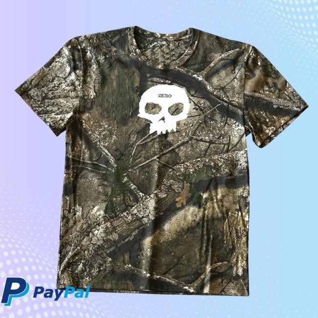 Zero Skateboards Merch Store Zero X Realtree - Single Skull Hooded Sweatshirt