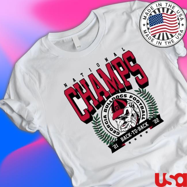 Georgia Bulldogs Football 2022 Back-To-Back National Champs T-shirt