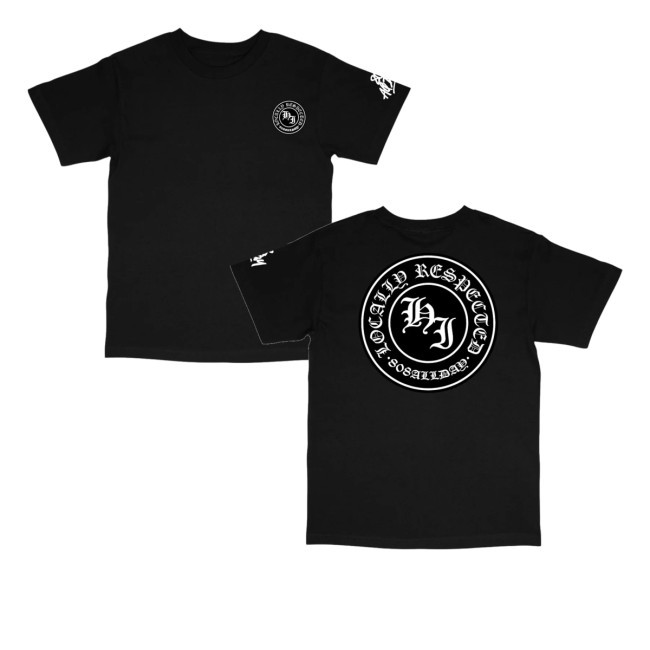 808Allday Black Respected Tee Shirt 808 All Day Merch Store