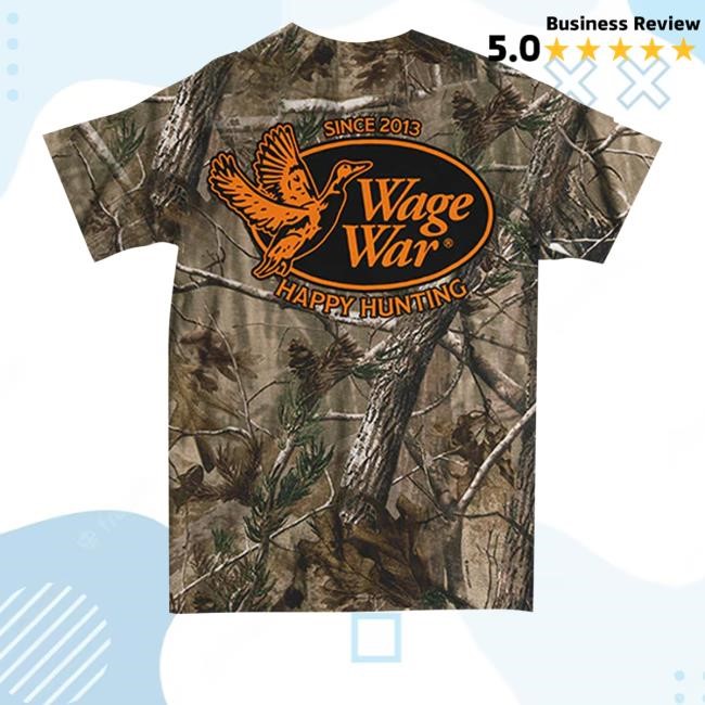 Official Wage War Happy Hunting Camo Tank Top Wagewarband Merch Store