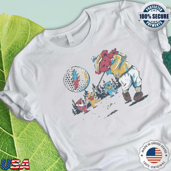 Grateful Dead Bears Golfing Bears Hooded Sweatshirt Grateful Dead Bears Golfing Bears Sweatshirts