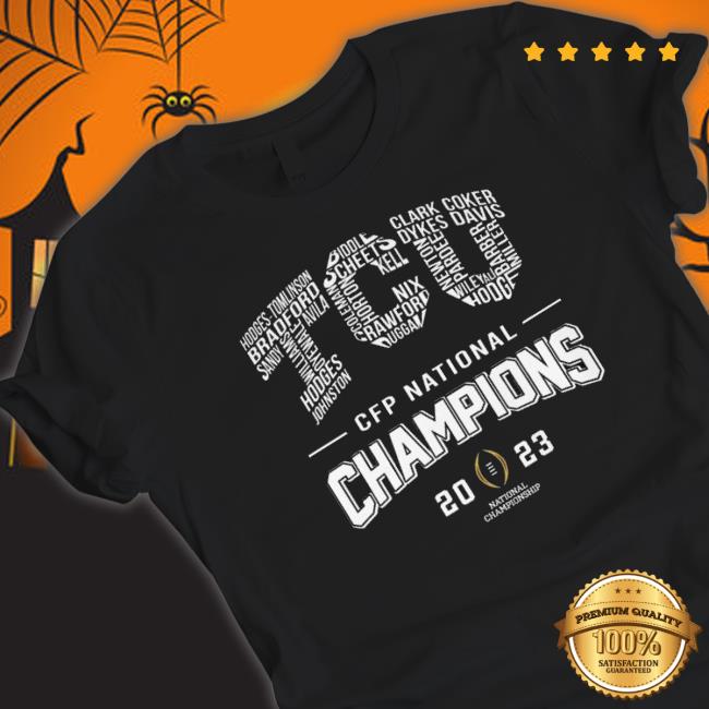 Tcu Horned Frogs Player Names Cfp National Champions 2023 Tee