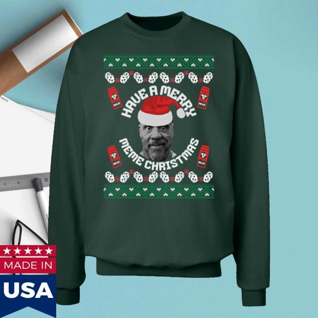 Pro Wrestling Tees Merch Shop Have A Merry Meme Christmas Holiday Crewneck Sweatshirt