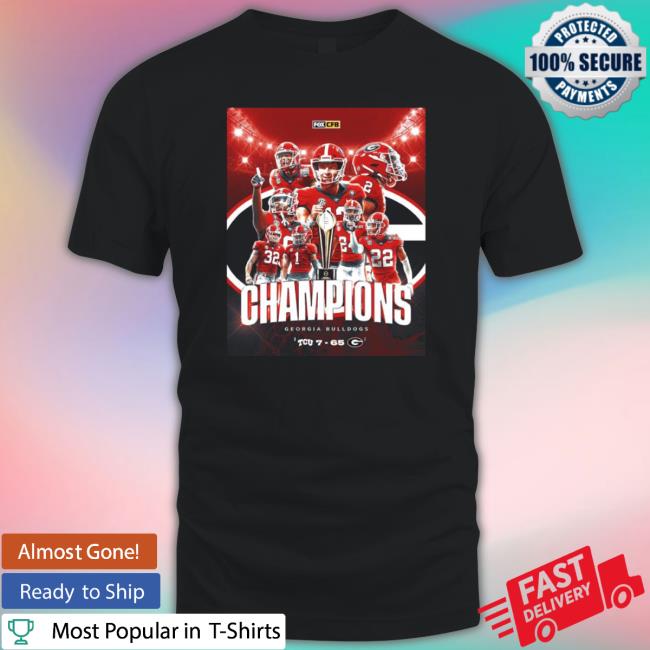 Tcu Frogs 07-65 Georgia Bulldogs 2022 National Champions Shirt