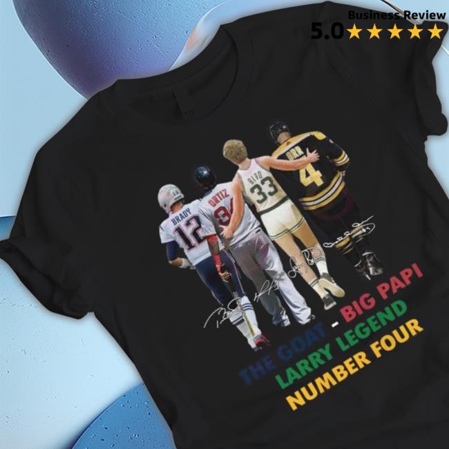 Original The Goat Big Papi Larry Legend Number Four shirt