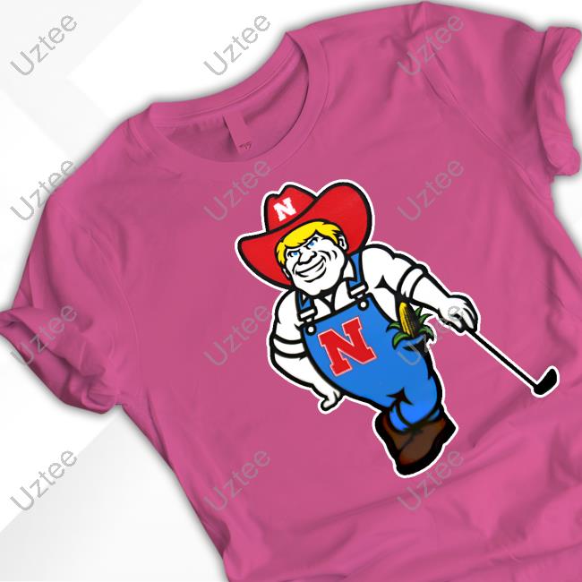 Caleb Wearing Nebraska Golf T Shirt