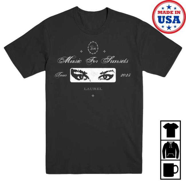 Official Claurel Merch Music 4 Sunsets Tour Tee