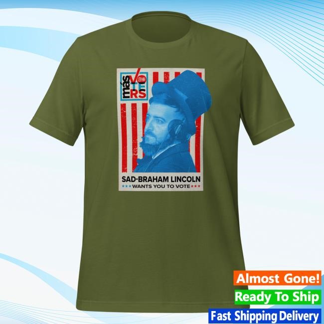 Lebatardaf Merch Store Sad-Braham Lincoln Flag Hoodie