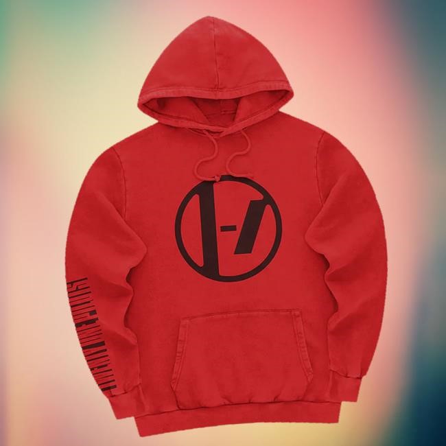 Official Twenty One Pilots Merch Twenty One Pilots Logo Red t-shirt, hoodie, tank top, sweater and long sleeve t-shirt