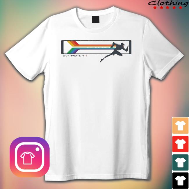 Blizzard Merch 2023 Unisex Overwatch 2 Tracer Pride Shirt