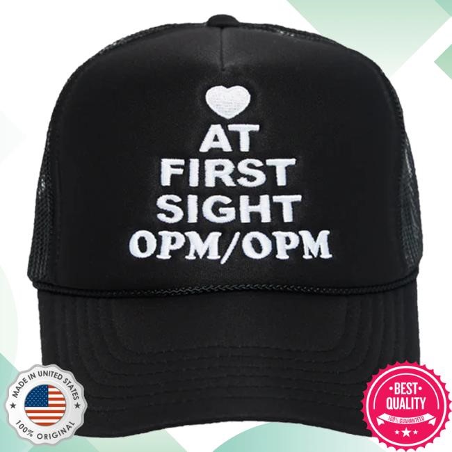 Official Opm Opm Merch Love At First Sight Trucker twill cap