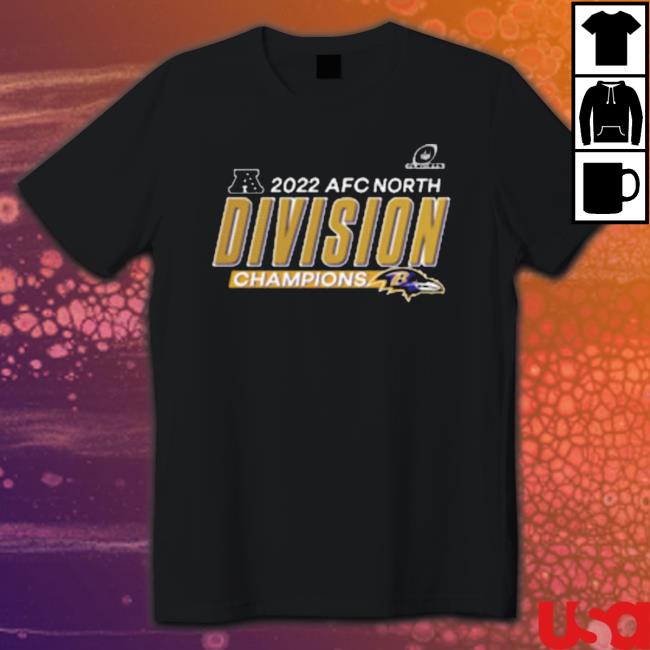 Baltimore Ravens 2022 Afc North Division Champions Tee Shirt Baltimore Ravens 2022 Afc North Division Champions T-Shirt