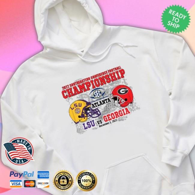 Southeastern Conference Football Championship Lsu Vs Georgia 2022 Crewneck Sweatshirt Southeastern Conference Football Championship Lsu Vs Georgia 2022 T-shirt