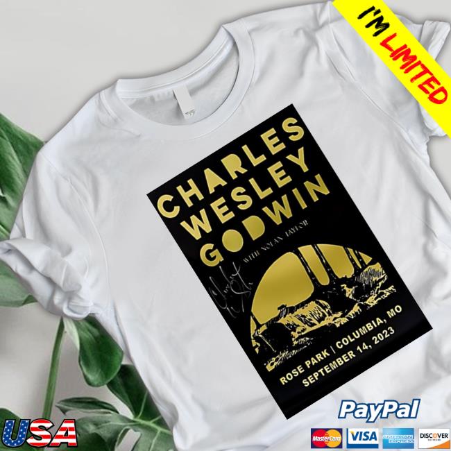 Official Charles Wesley Godwin Rose Park Hall Columbia, Mo Sept 14, 2023 T Shirt