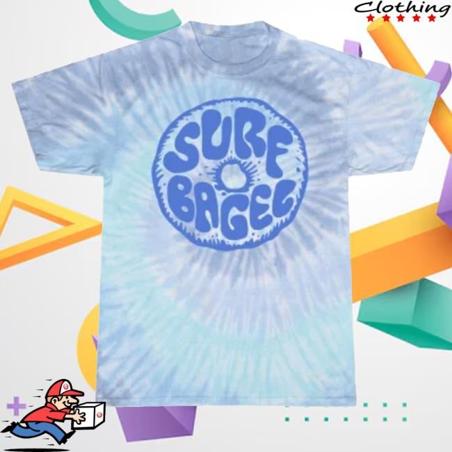Official Surf Bagel Merch Surf Bagel Logo Tie Dye Shirt