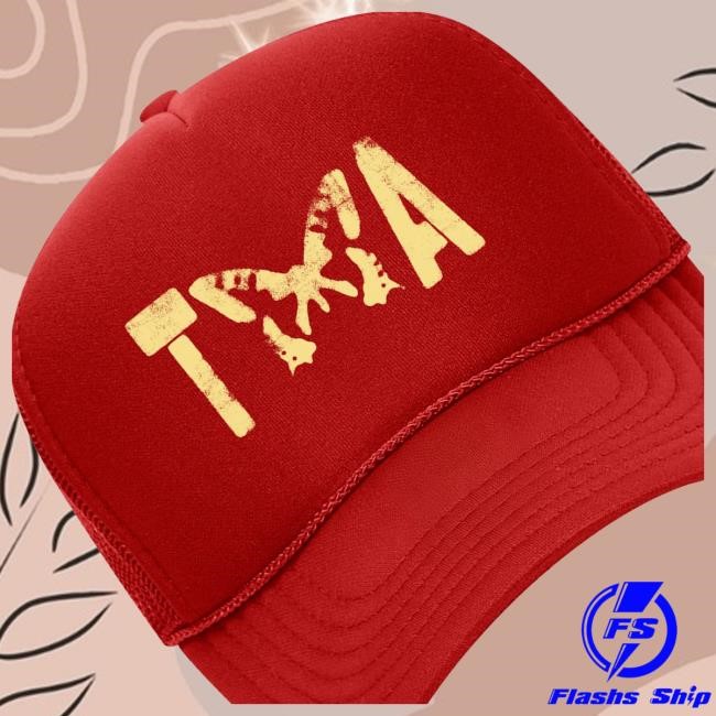 Ta Butterfly Red Trucker Hat