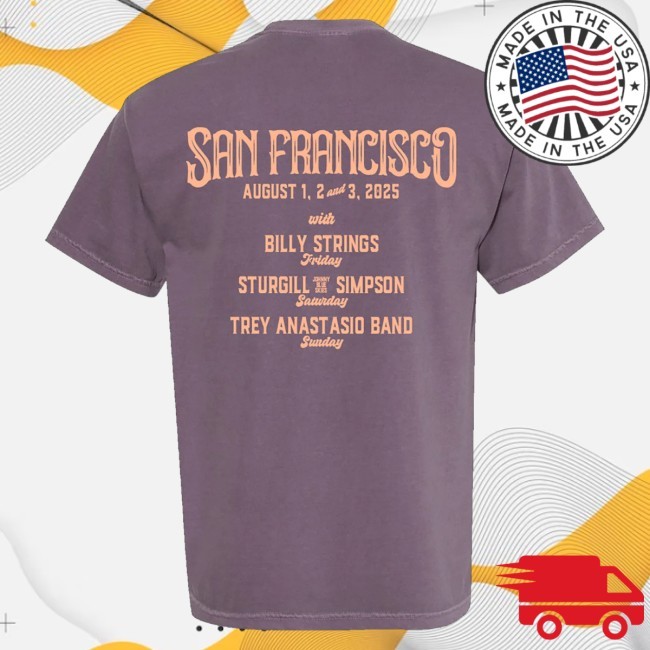 Dead And Company Merch Dead & Company Golden Gate Park Wine Hooded Sweatshirt