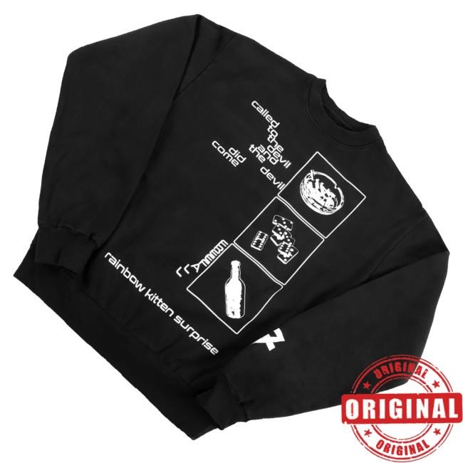 Trending Ainbow Kitten Surprise Merch Freefall Black Hooded Sweatshirt