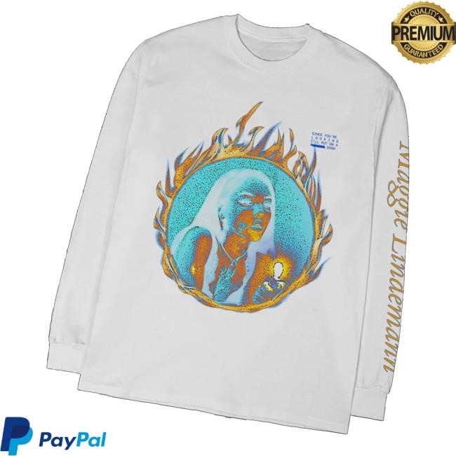 Maggie Lindemann Merch Fire White Sweatshirt