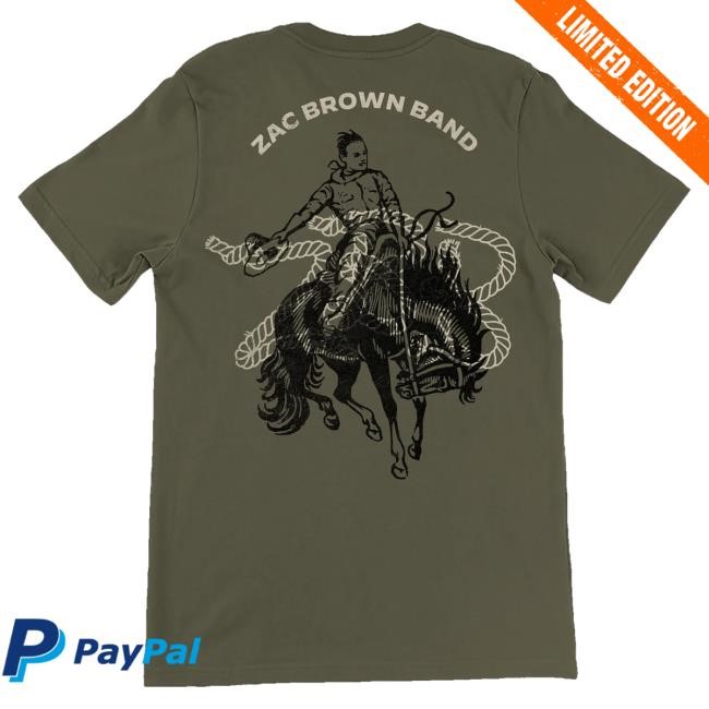 Zac Brown Band Merch Rope Tie Up Tee Shirt