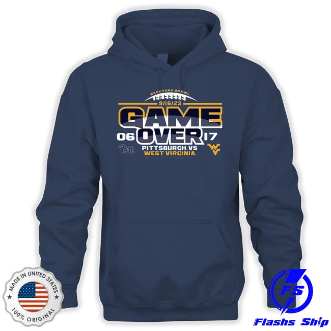 West Virginia Mountaineers Vs Pitt Panthers 2023 Backyard Brawl Football Score Shirt