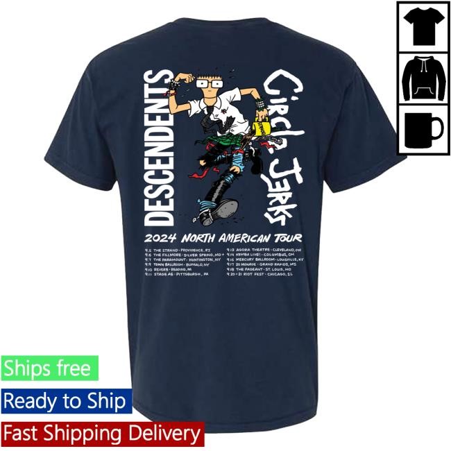 Circle Jerks Official 2024 Fall Tour Tank Top Circle Jerks Official 2024 Fall Tour Shirt