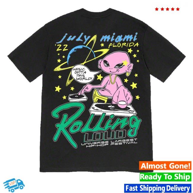 Rolling Loud Rl This World Black Miami 22 T Shirt