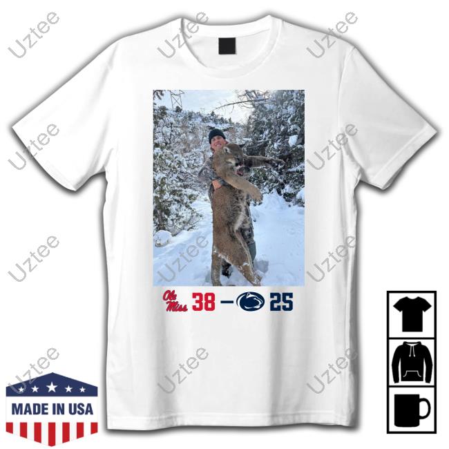 Peach Bowl Champs Ole Miss 38 Penn State Nittany Lions 25 Tee Shirt