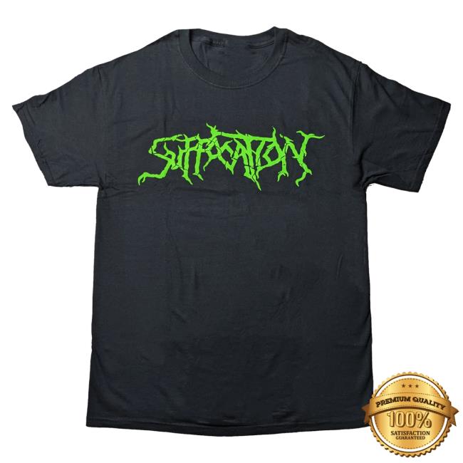 Official Night Shift Merch Indie Merch Store Suffocation - Logo Hot Shirt Green Nightshiftmerch Indiemerchstore