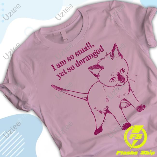 Catwheezie I Am So Small Yet So Deranged T Shirt