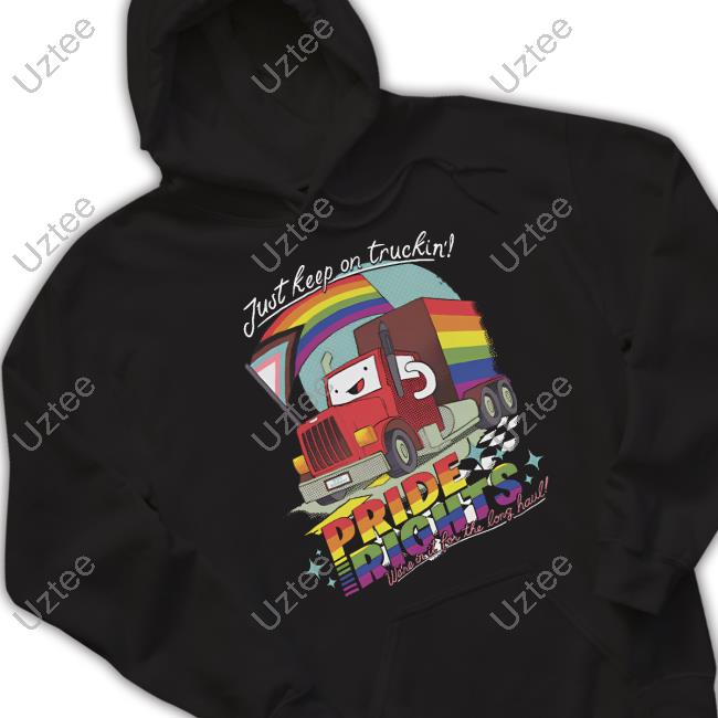 Drawfee Merch Just Keep On Truckin' Pride Rights Tee Shirt