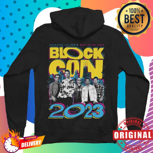 Official Merch Bar New Kids On The Block Store Blockcon 2023 Zip Up Sweaters MerchBar NewKidsOnTheBlock Nkotb