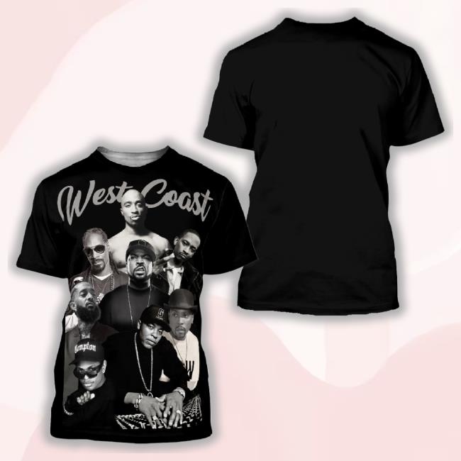 West Coast Rappers 3D Shirt