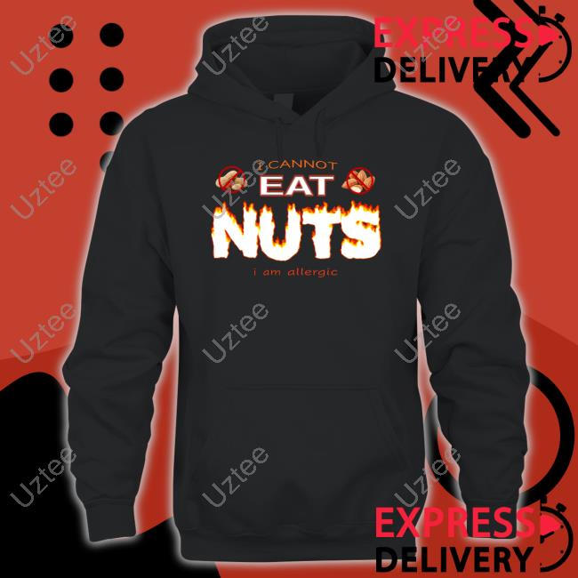 Snazzy Seagull Design I Cannot Eat Nuts I Am Allergic Hoodie