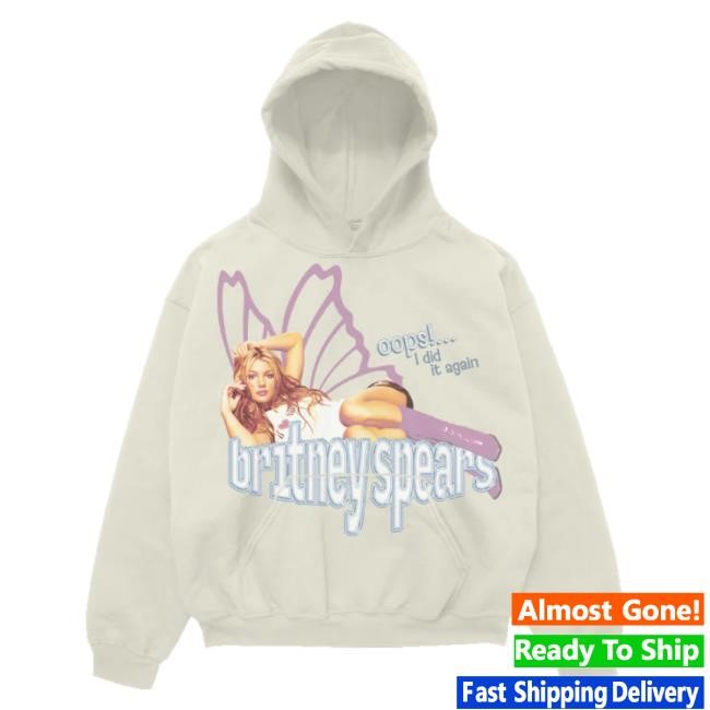 Official Britney Spears Merch Shop Store Oops!... I Did It Again Anniversary Pullover T Shirt