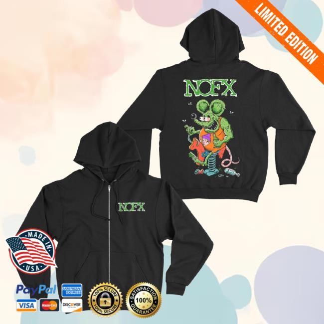 Official Nofx Merch Rat Fink Unisex Sweatshirt