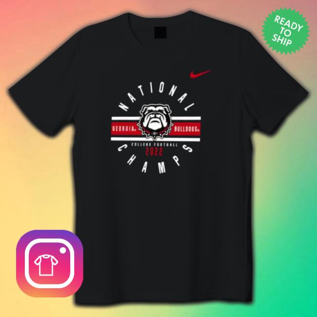 Georgia Bulldogs College Football Playoff 2022 National Champions Retro T-Shirt