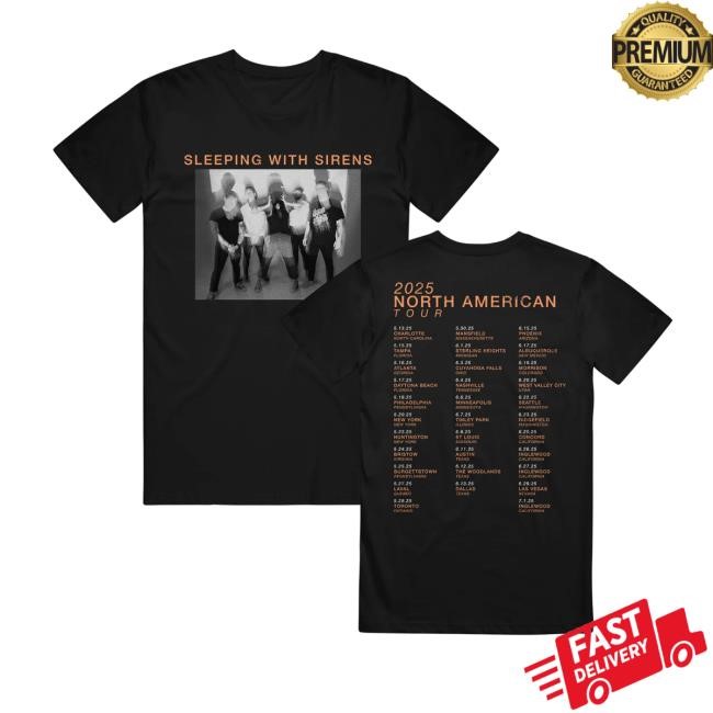 Sirens Merch Store Shop Photo Tour 2025 Black Tee Shirt