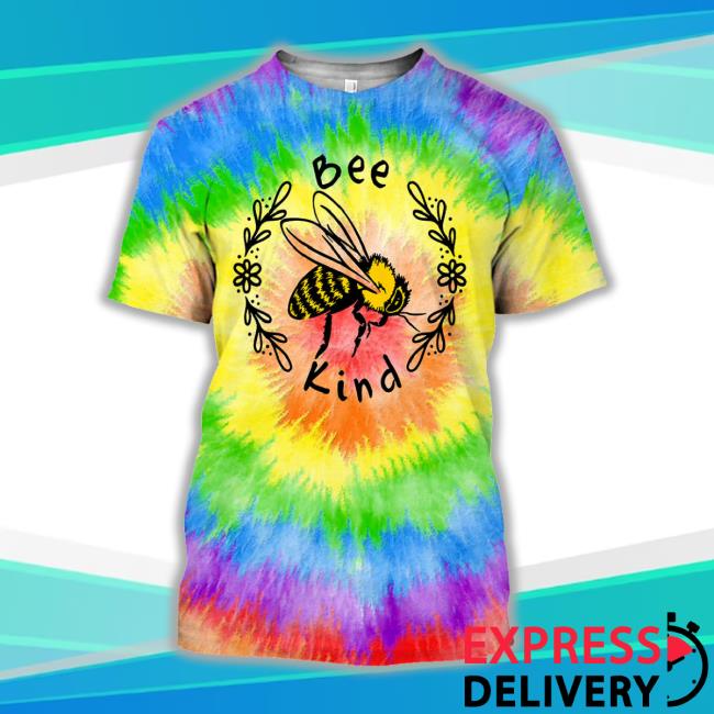 Bee Kind Tie-Dye Unique All Over Print Sweaters Gift Ideas