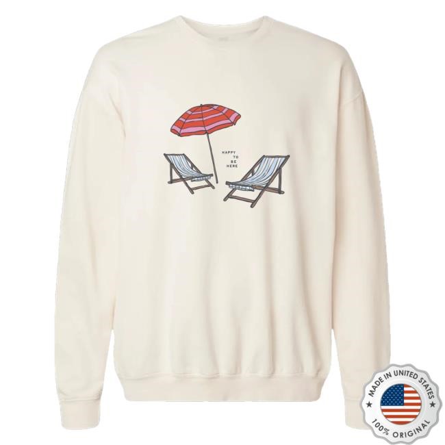 Official Allie Rose Co. Happy To Be Here Tee Shirt