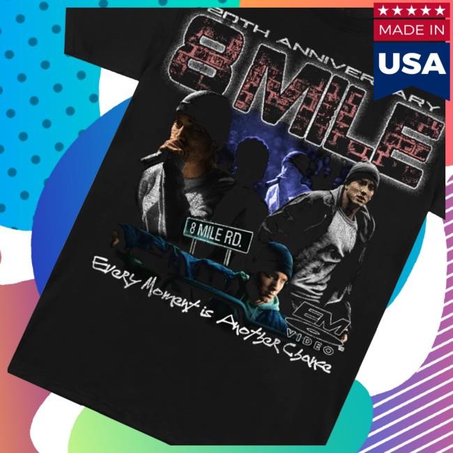 Eminem Merch Store 8 Mile Vintage 20Th Anniversary Tee Eminem Merch Store 8 Mile Vintage 20Th Anniversary Long Sleeve Shirt