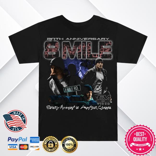 Eminem Merch Store 8 Mile Vintage 20Th Anniversary Tee Eminem Merch Store 8 Mile Vintage 20Th Anniversary Sweatshirt