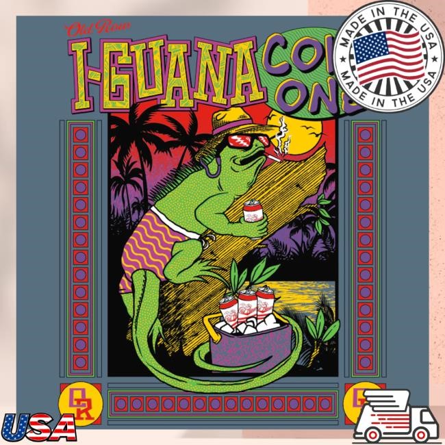 Trending Old Row Merch I-Guana Cold One Crewneck Sweatshirt