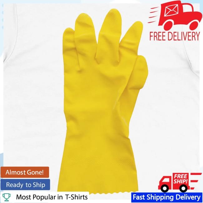 Hellomerch Rubber Glove White Sweatshirt