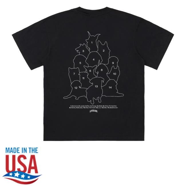Official Lovegang Merch Shop Store Celebrities Dog Black T Shirt
