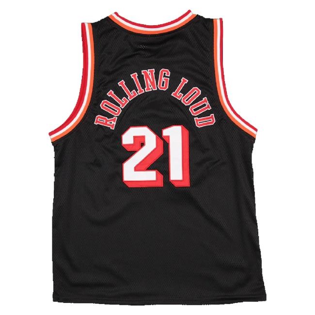 Official Rolling Loud Merch Loud Miami 2021 Authentic On Court Jersey Tee Shirt