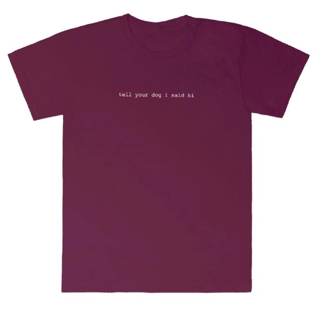 Official We Rate Dogs Merch Tell Your Dog I Said Hi Classic Tank Top Plum