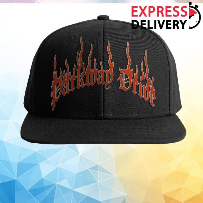 Parkway Drive Rock Merch Flame Logo Snapback Cap