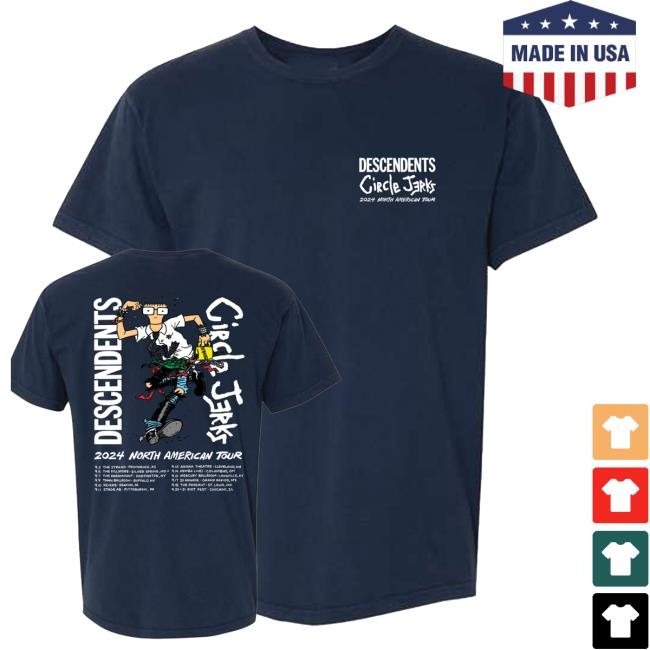 Circle Jerks Merch Shop Store Official 2024 Fall Tour New Shirt