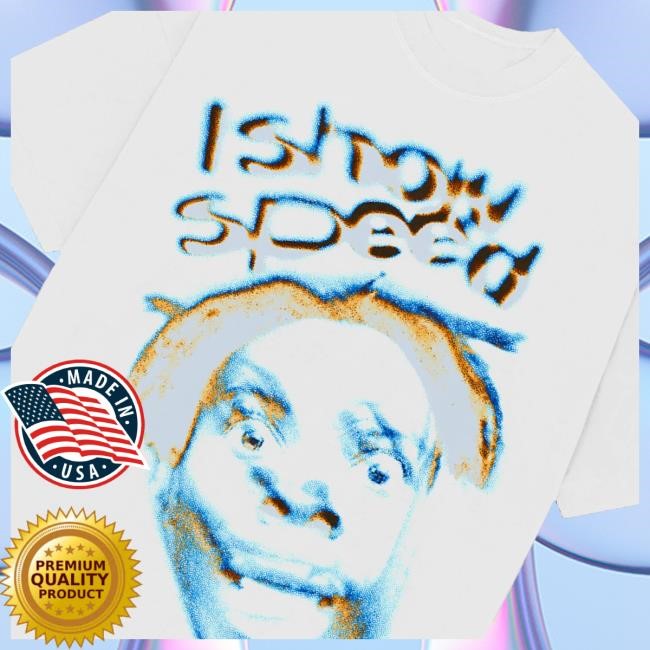 Ishowspeed Store Speed Blurred Photo White Funny Shirt